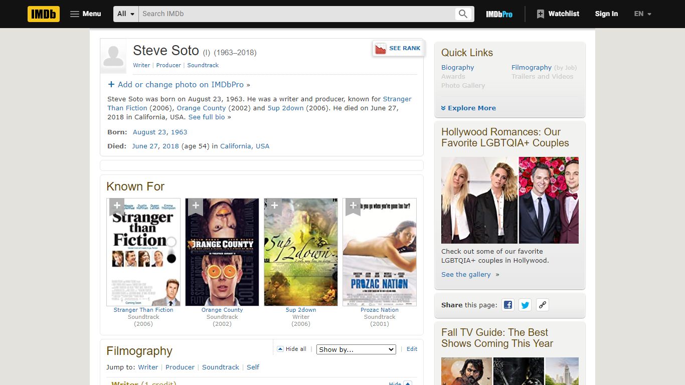 Steve Soto - IMDb