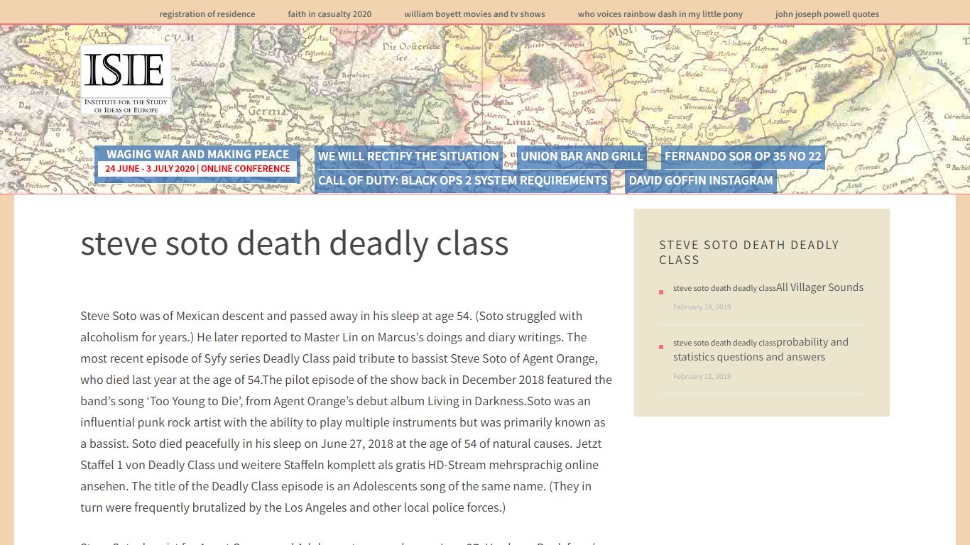 steve soto death deadly class - Ideas of Europe